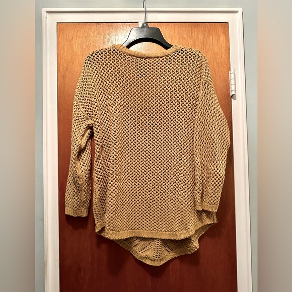 Mustard yellow knit sweater, size xl - Picture 3 of 3